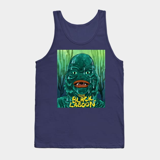 Creature From the Black Lagoon Tank Top by dilemserbest